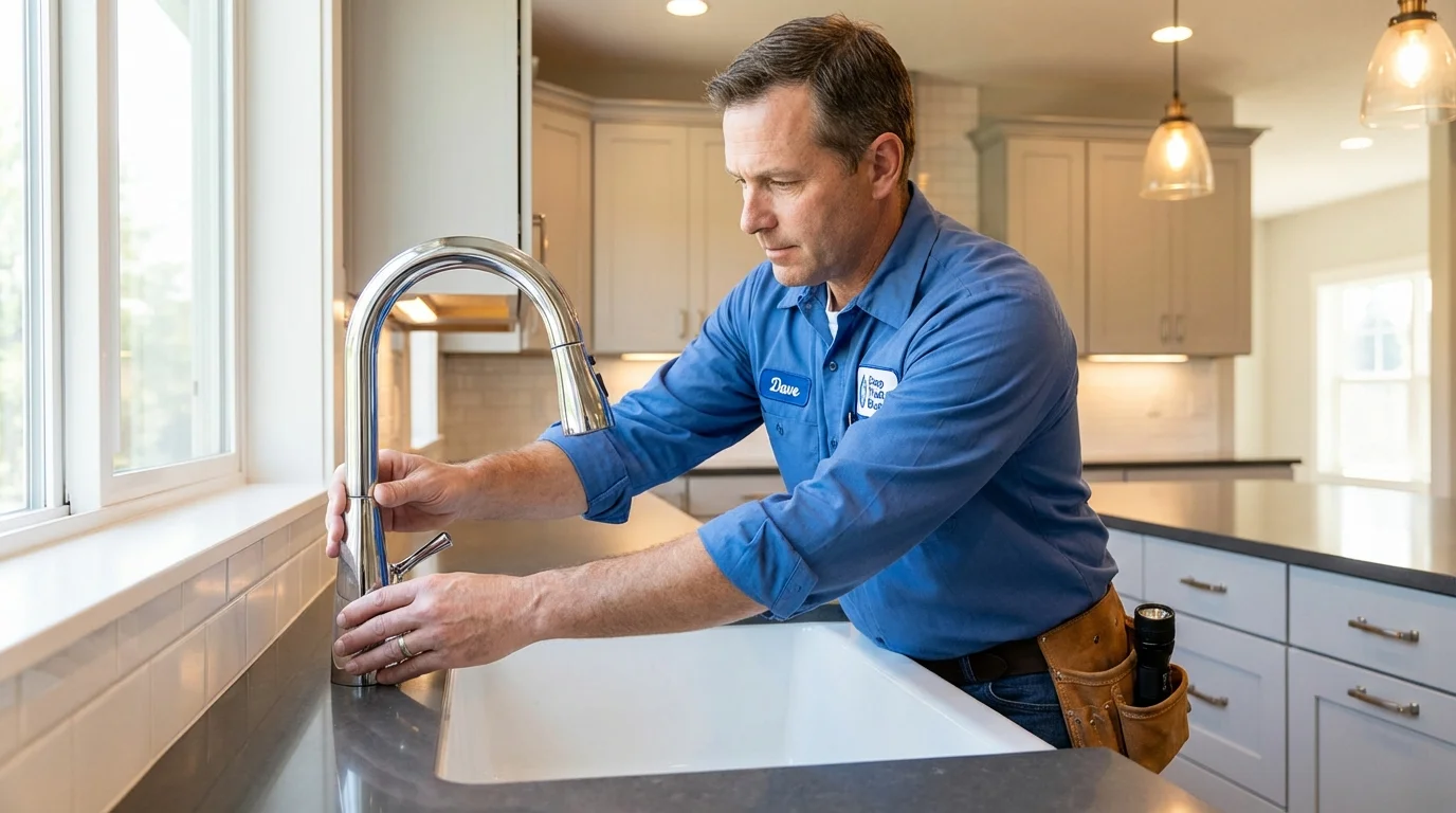 Kitchen faucet installation by Johns Plumbing LLC in Fort Lauderdale