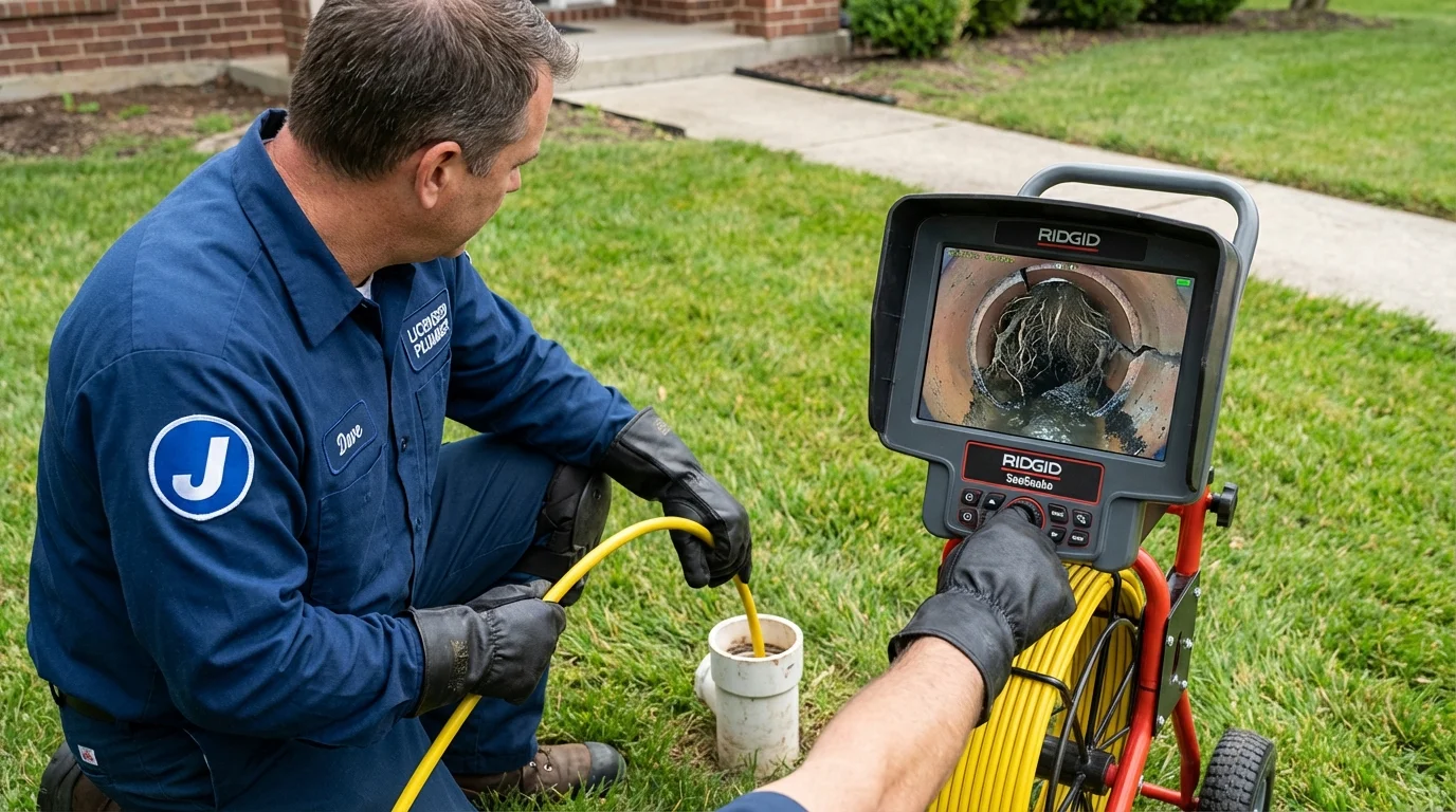 Sewer camera inspection being performed by Johns Plumbing LLC in Fort Lauderdale